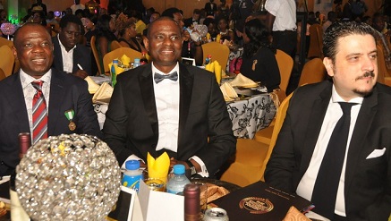 (L-r): David Okeme, president, Advertisers Association of Nigeria (ADVAN); Segun Ogunsanya, MD and CEO, Airtel Nigeria, and Chairman, ADVAN Awards 2016 and Franco Maria Maggi Marketing Director, Nigerian Brewries, at the ADVAN Awards for Marketing Excellence on held in Lagos.